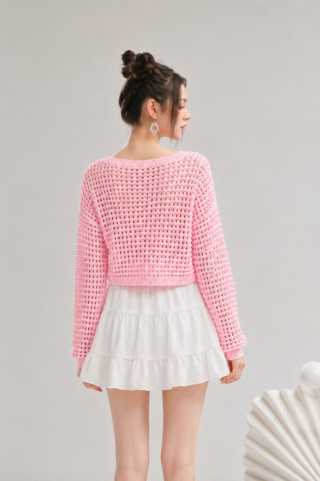 Strawberry Crochet Knit Cardigan