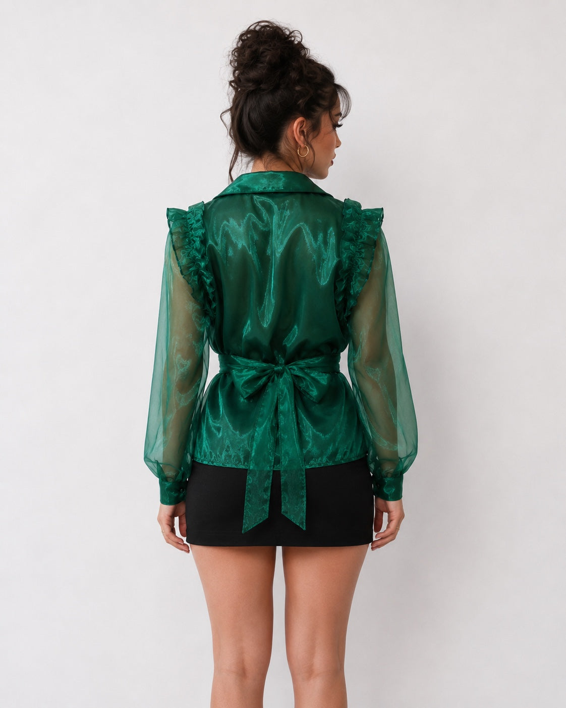 Luxe Organza Peplum Party Wear Top