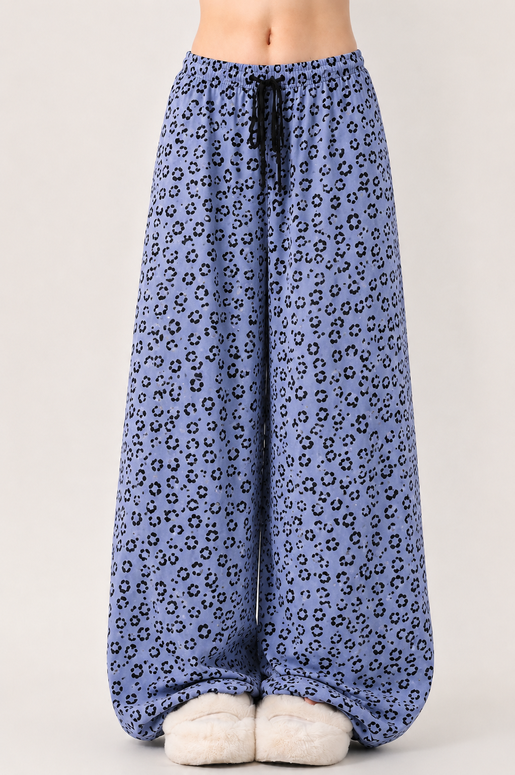 Women’s Leopard Print Wide-Leg Culotte Pants