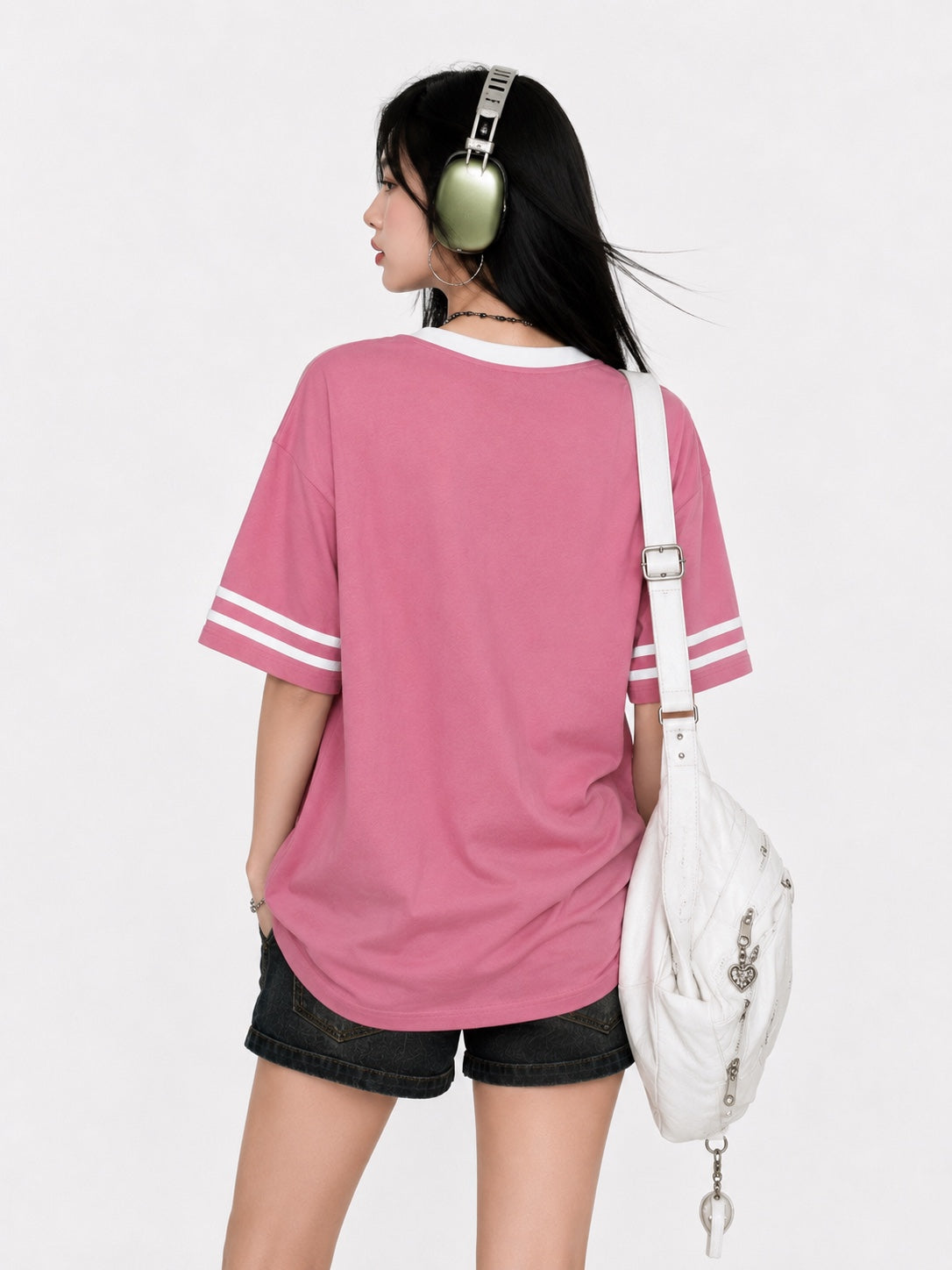 Bow Appliqué Oversized T-Shirt