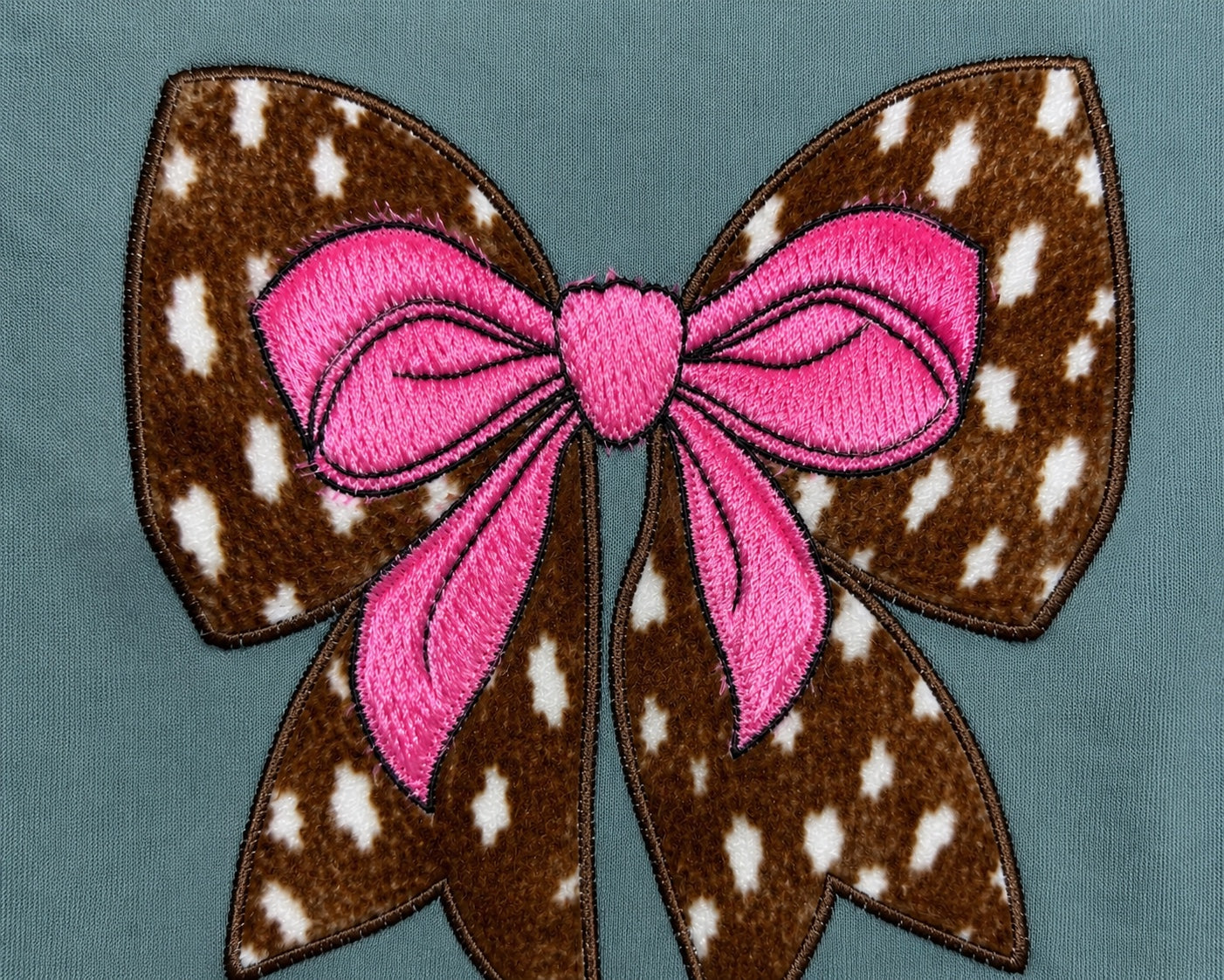 Bow Appliqué Oversized T-Shirt