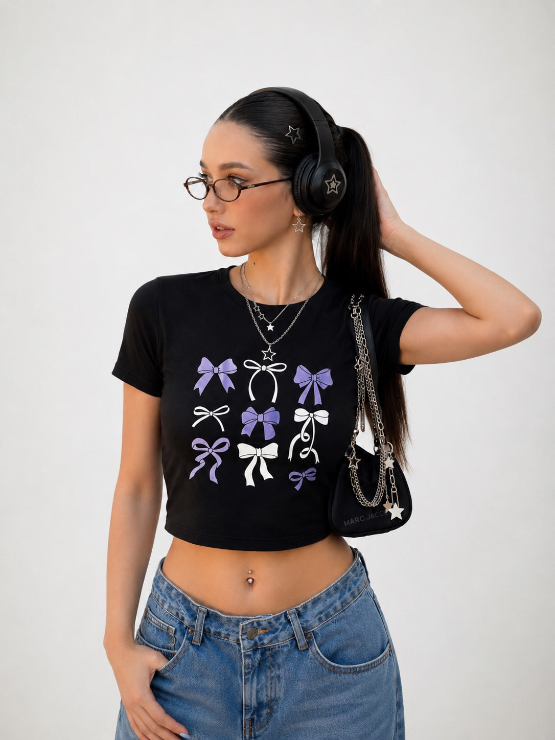 Aesthetic Bow Crop Tee