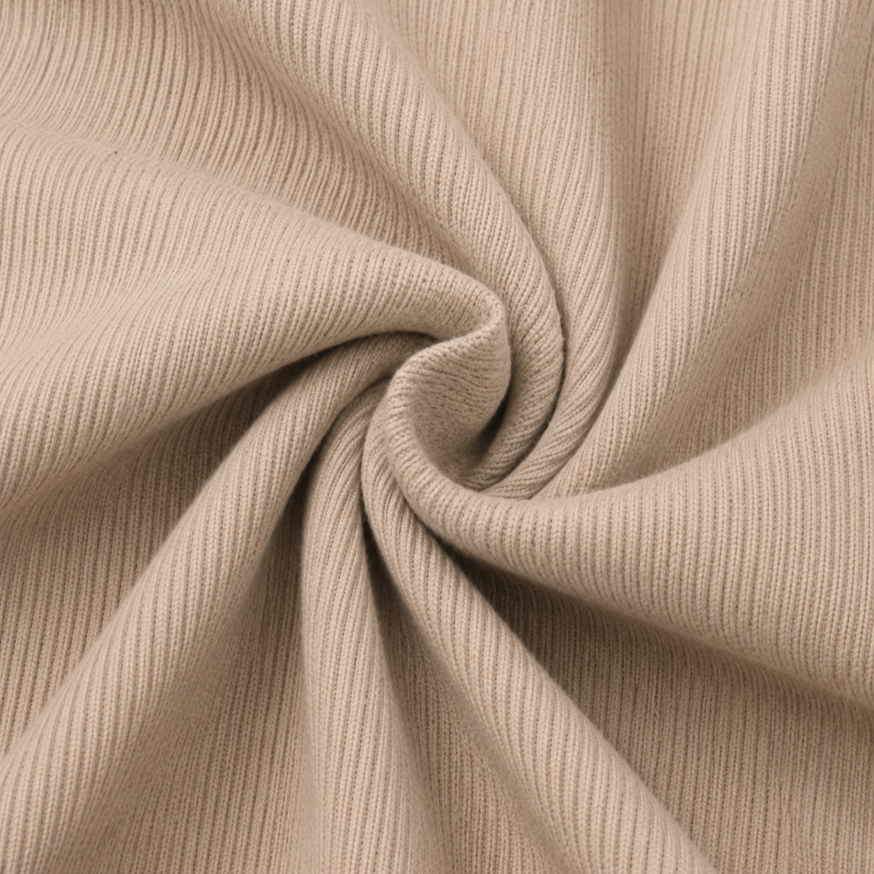 Women’s Ribbed Raglan Crop Top – Brown & Beige