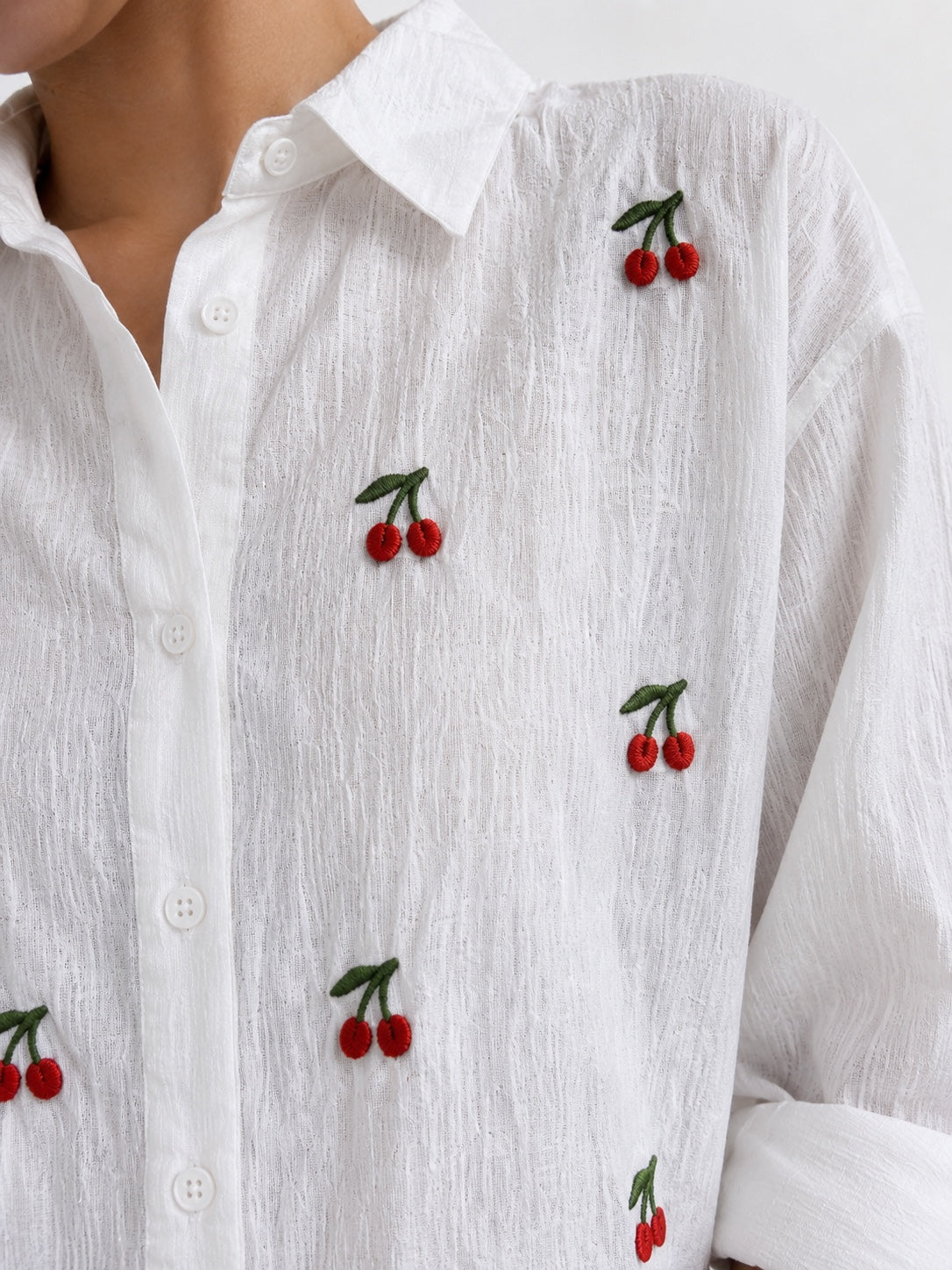 Statement Patch Oversized Fashion Shirt
