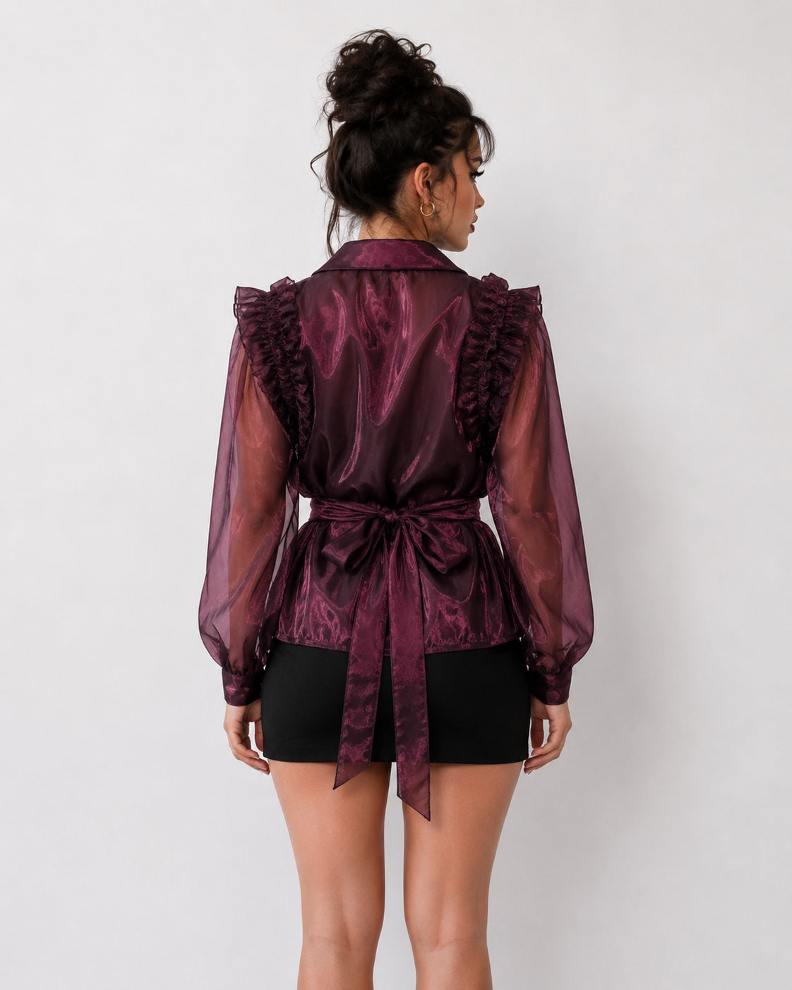 Luxe Organza Peplum Party Wear Top