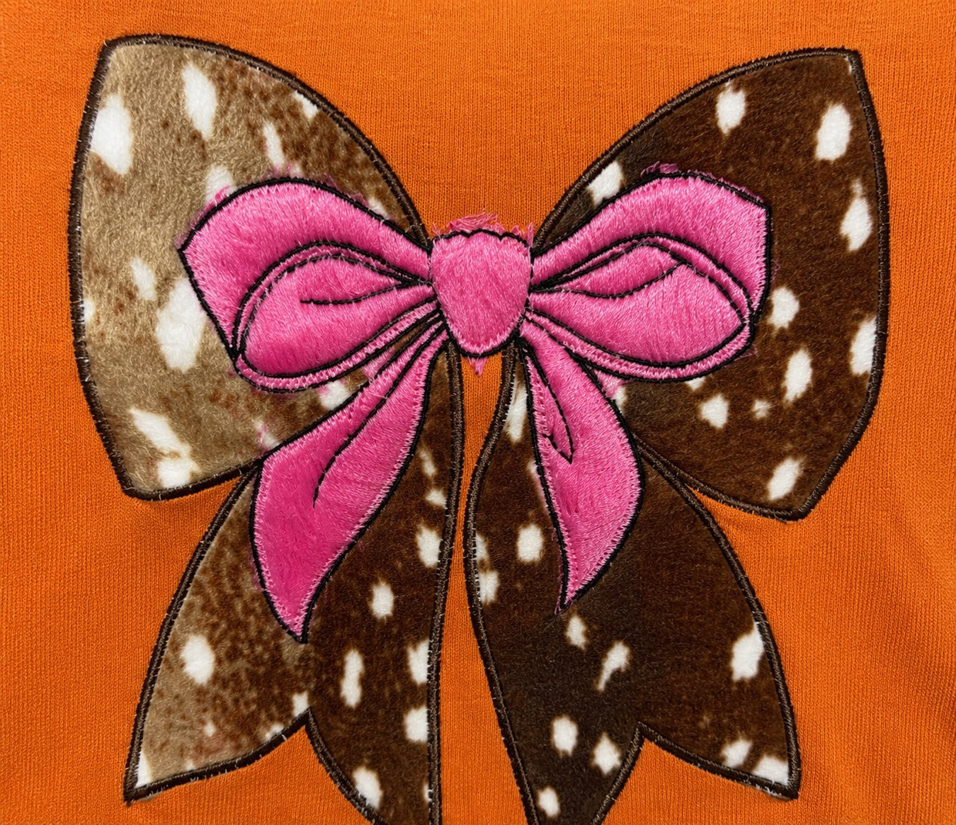 Bow Appliqué Oversized T-Shirt