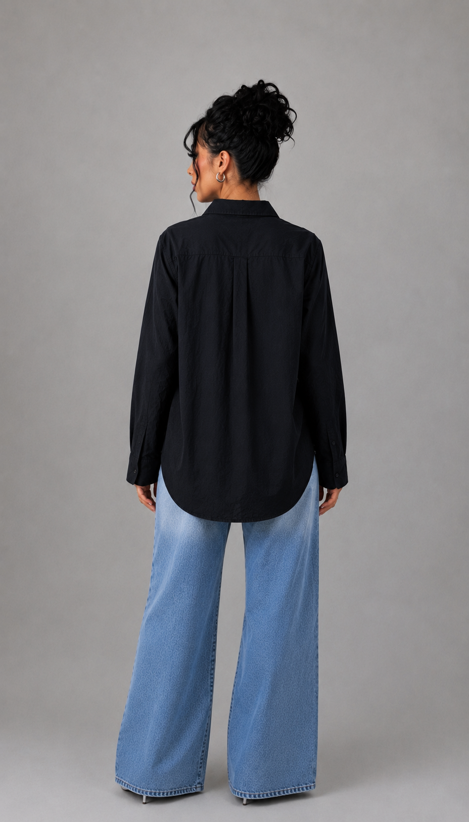 Statement Patch Oversized Shirt