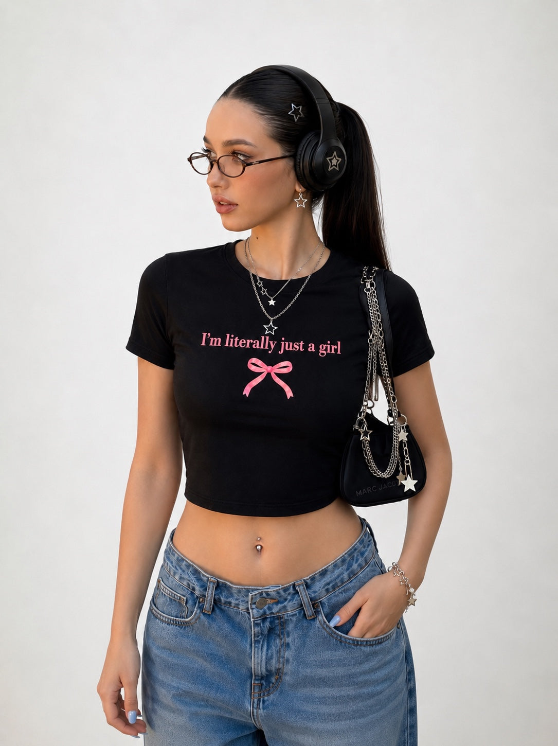 Aesthetic Bow Crop Tee