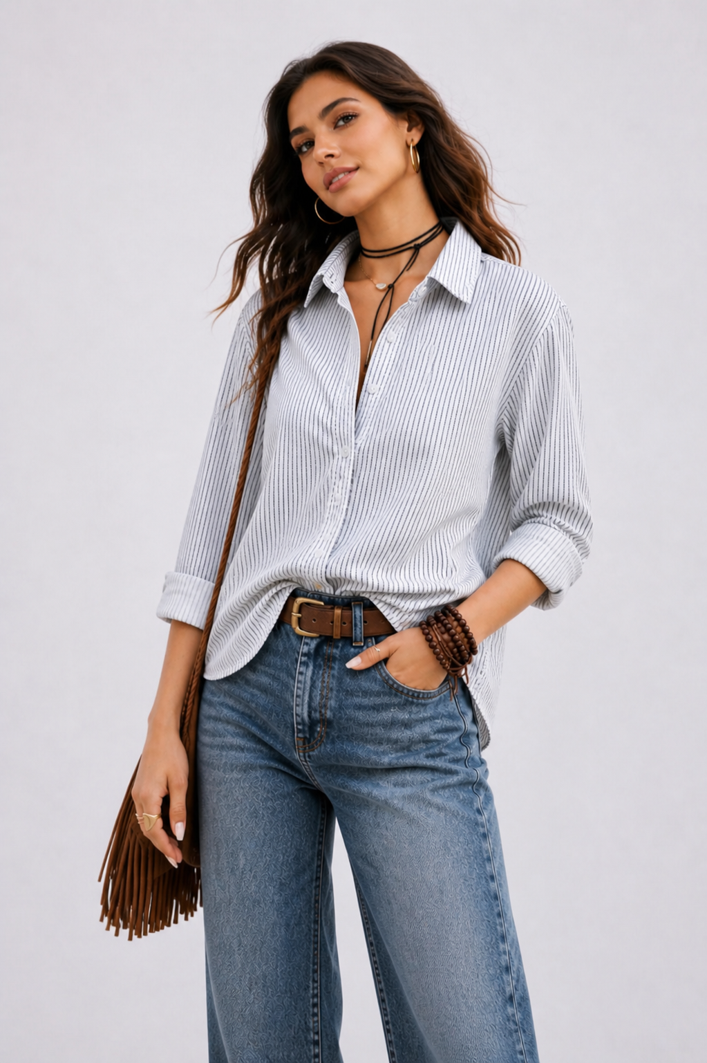 Classic Striped Cotton Shirt