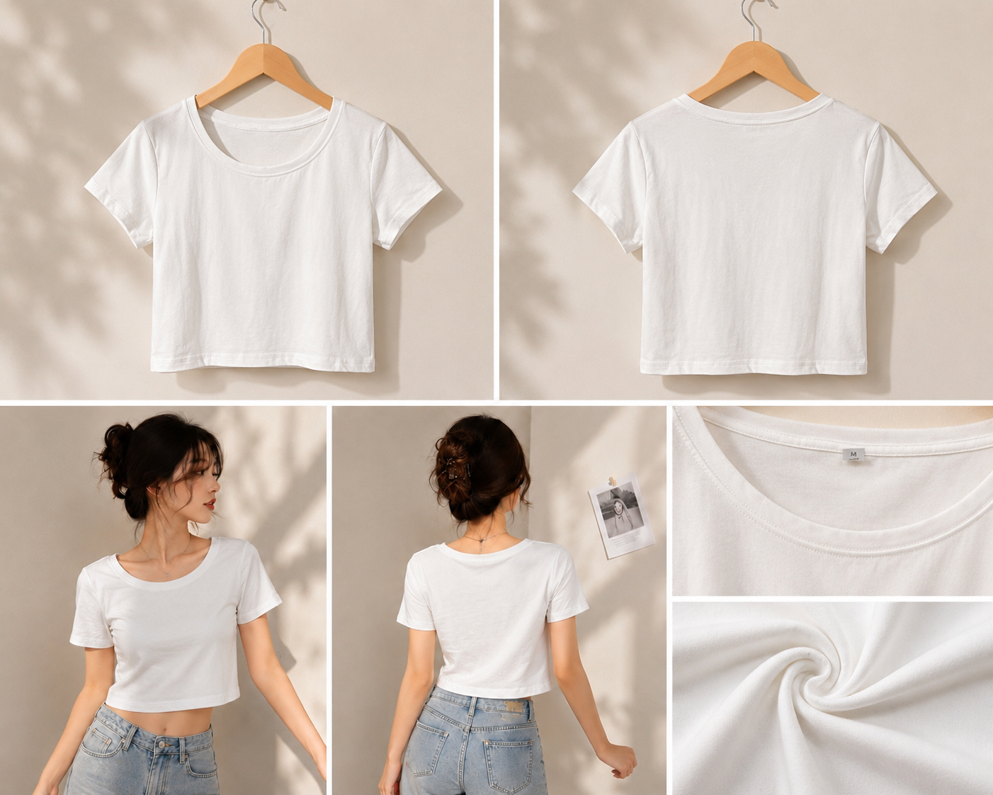 Essential Soft Cotton Everyday Crop Tee