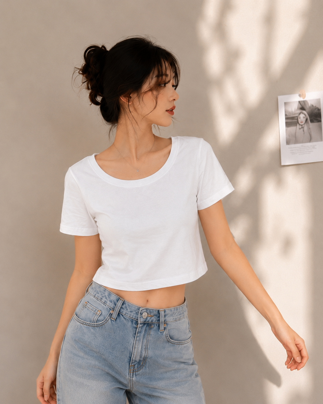 Essential Soft Cotton Everyday Crop Tee