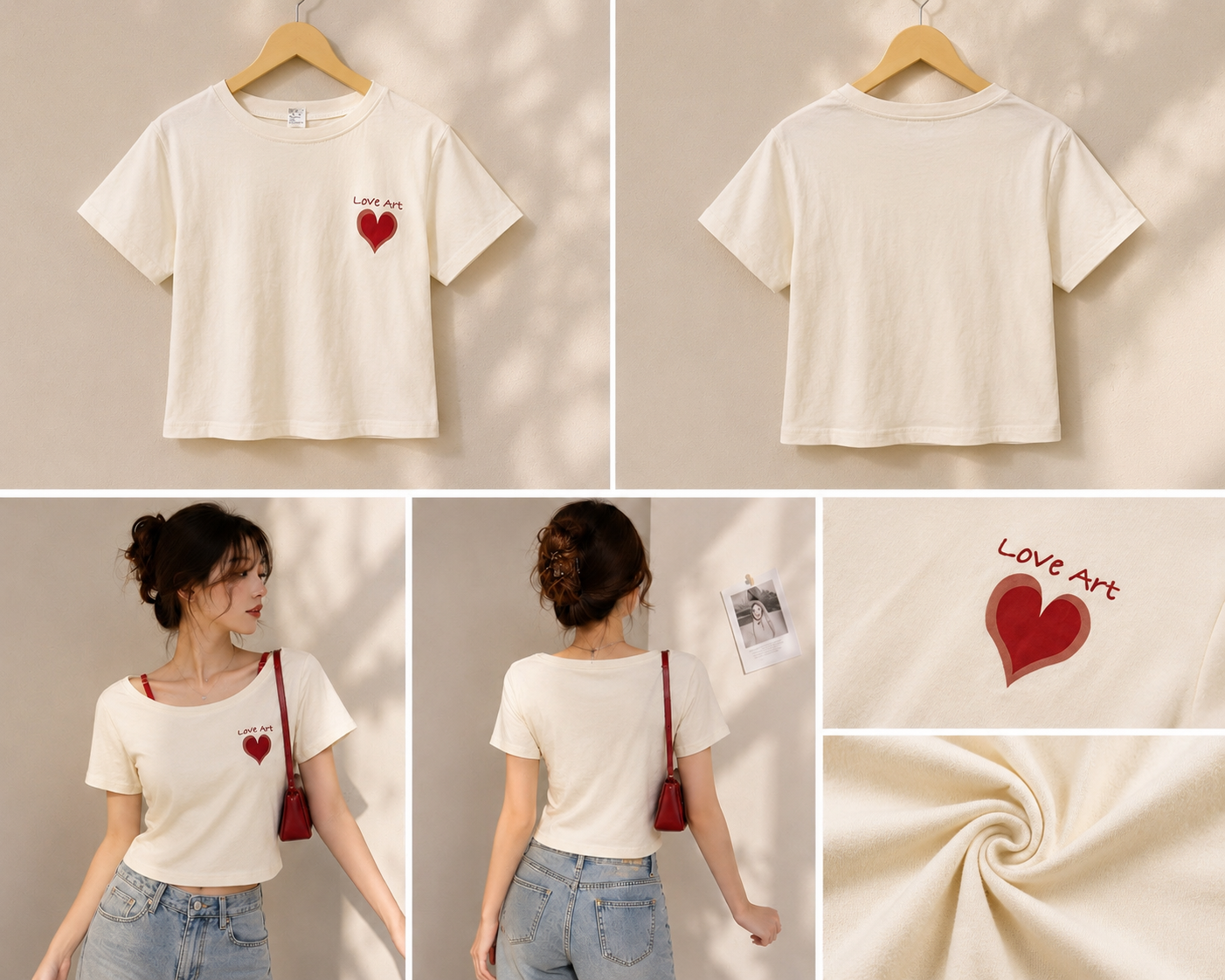 Love Art Minimal Graphic Casual Tee