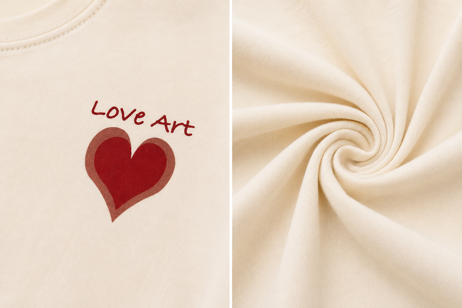 Love Art Minimal Graphic Casual Tee