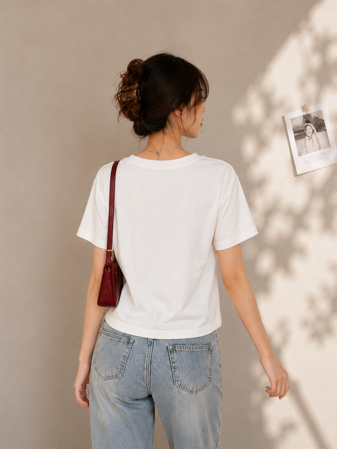 Crochet Patch Oversized Aesthetic Casual Tee
