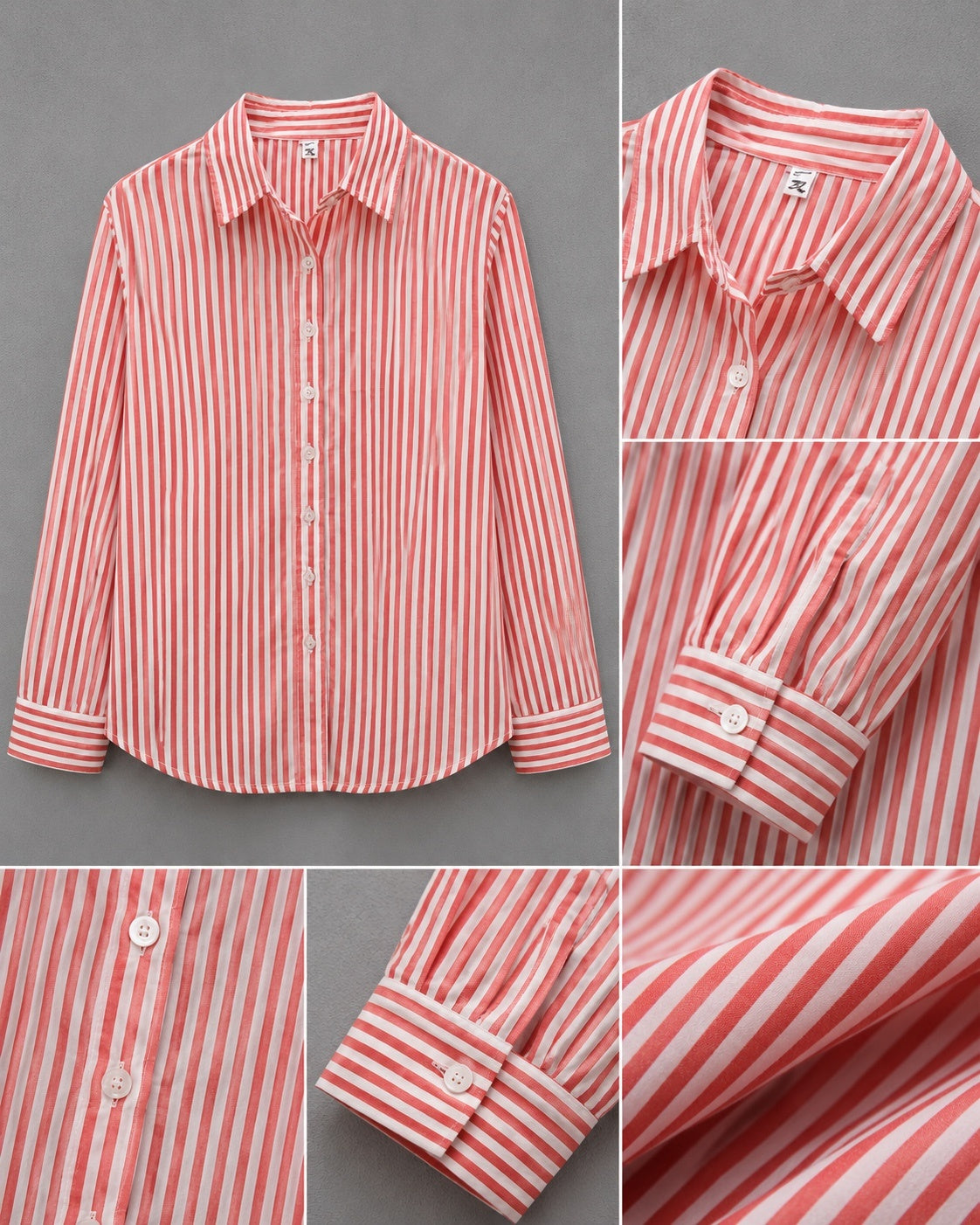 Classic Red Stripe Relaxed Fit Shirt