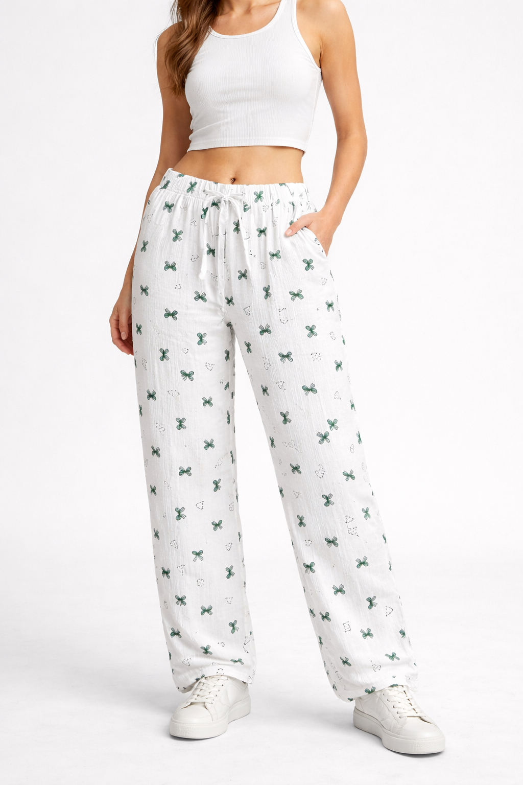 Women’s Aesthetic Bow Print Lounge Pants