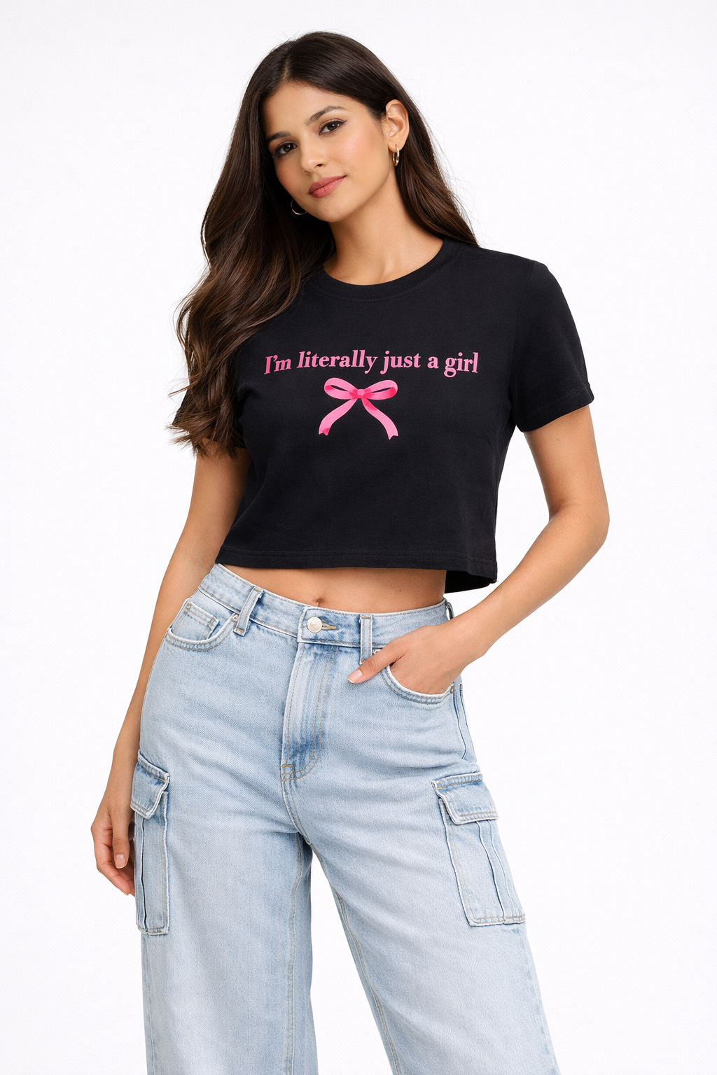 Aesthetic Bow Crop Tee